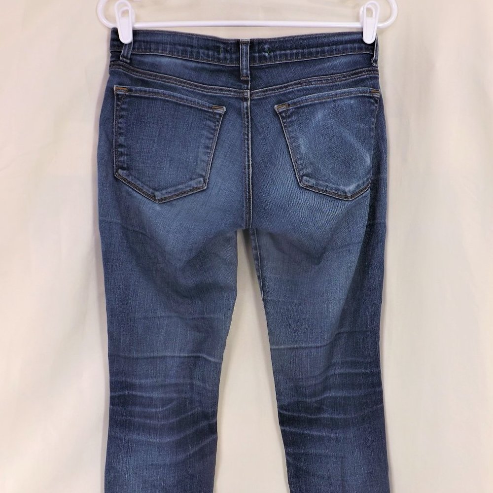 J Brand 5 Pocket Style Blue Denim Light Distress Med-Dark Wash Jeans Pants 27 - Picture 10 of 14